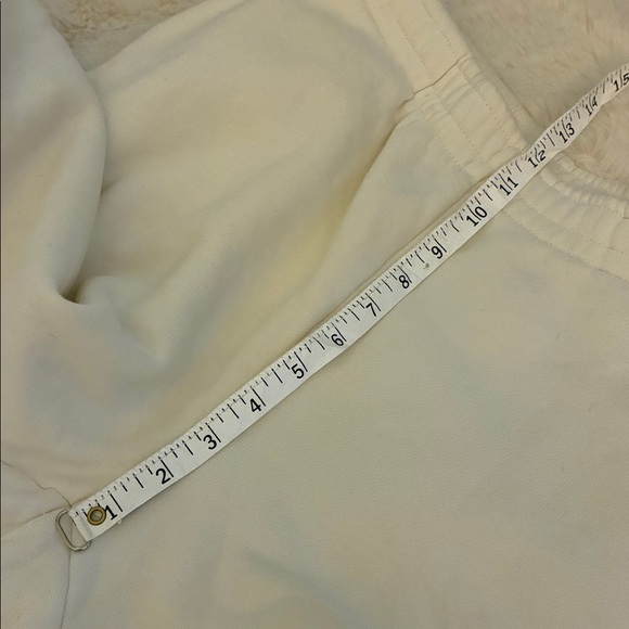 Reformation Wide Leg Sweatpants ivory off white medium organic cotton pockets - Picture 10 of 12